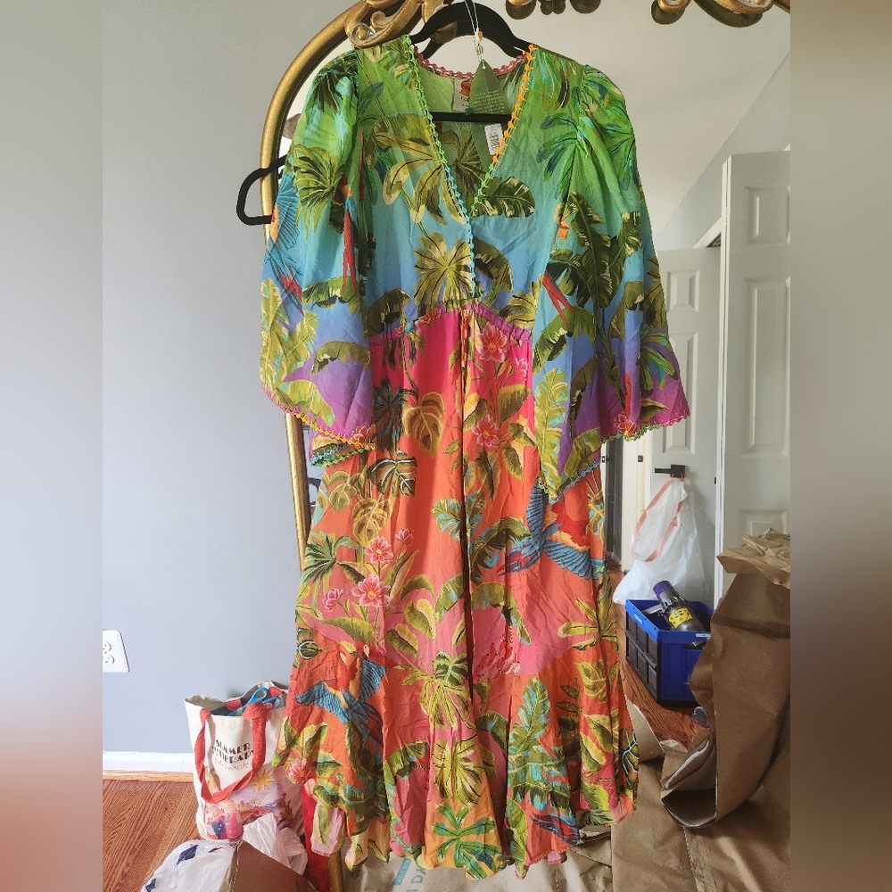 Farm Rio Ombre Ruffle Tunic dress - Picture 5 of 16